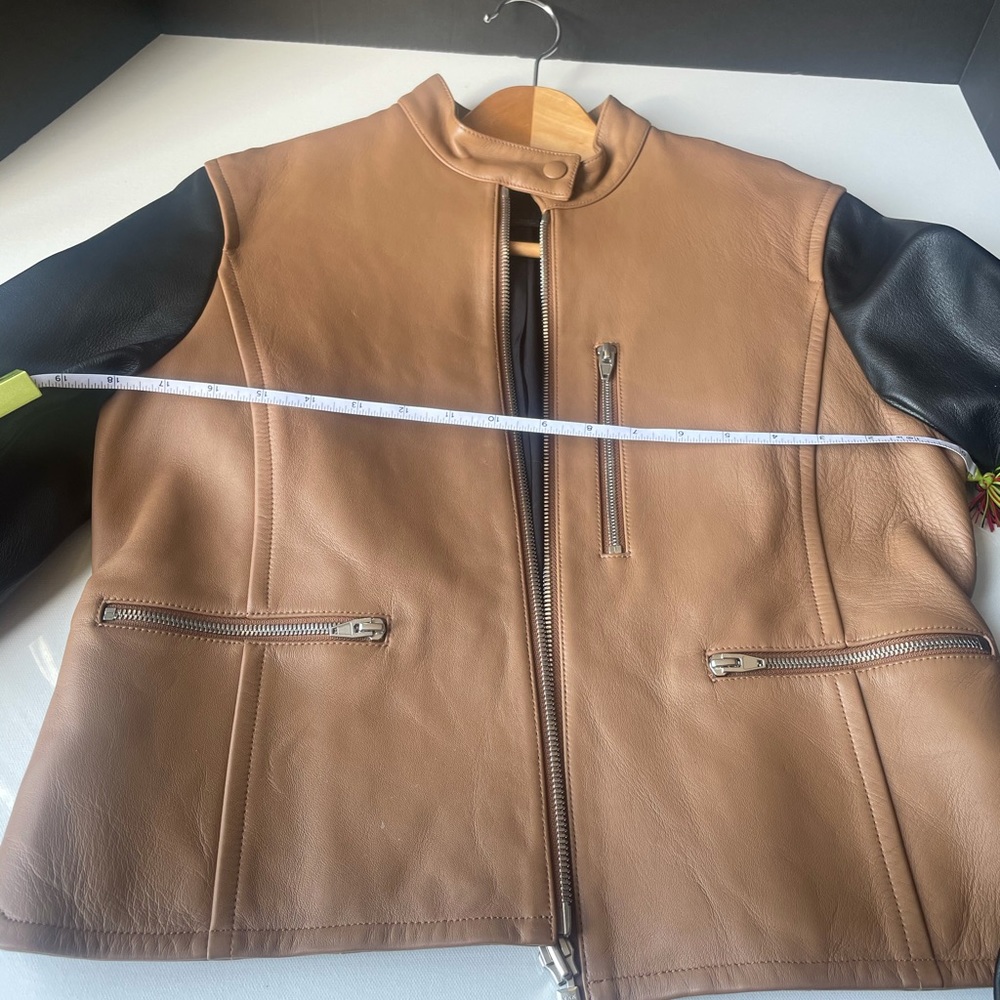 Alexander Wang Leather Two-tone Jacket - Picture 15 of 16